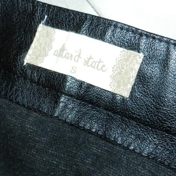 Black fringe leather skirt double layers Black by Altar'd State 🆕FAST⌚📦🏃💨🚚 - Picture 8 of 16